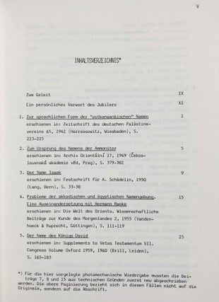 Beiträge zur hebräischen und altorientalischen Namenkunde. Zu seinem 70. Geburtstag herausgegeben von Ernst Jenni und Martin A. Klopfenstein.[newline]M7856-02.jpeg