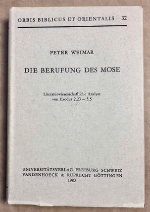 Item #M7858 Die Berufung des Mose: Literaturwissenschaftliche Analyse von Exodus 2,23-5,5. WEIMAR...[newline]M7858-00.jpeg