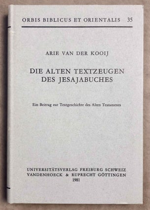 Item #M7861 Die alten Textzeugen des Jesajabuches. Ein Beitrag zur Textgeschichte des Alten...