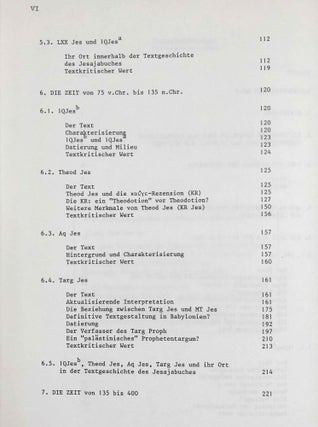 Die alten Textzeugen des Jesajabuches. Ein Beitrag zur Textgeschichte des Alten Testaments.