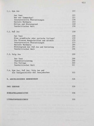 Die alten Textzeugen des Jesajabuches. Ein Beitrag zur Textgeschichte des Alten Testaments.