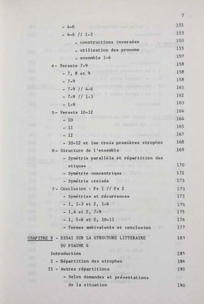 La sagesse a bâti sa maison. Etudes de structures littéraires dans l'Ancien Testament et spécialement dans les Psaumes.