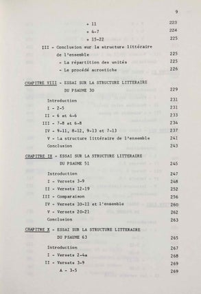 La sagesse a bâti sa maison. Etudes de structures littéraires dans l'Ancien Testament et spécialement dans les Psaumes.