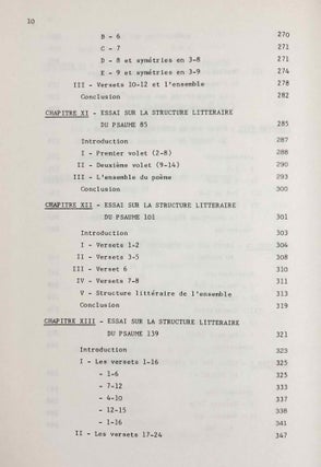 La sagesse a bâti sa maison. Etudes de structures littéraires dans l'Ancien Testament et spécialement dans les Psaumes.