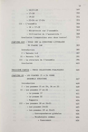 La sagesse a bâti sa maison. Etudes de structures littéraires dans l'Ancien Testament et spécialement dans les Psaumes.