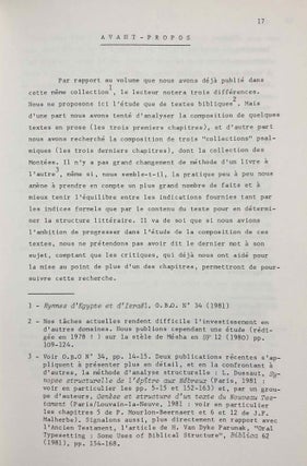 La sagesse a bâti sa maison. Etudes de structures littéraires dans l'Ancien Testament et spécialement dans les Psaumes.