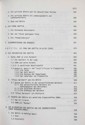 Frau und Göttin. Exegetische und ikonographische Studien zum weiblichen Gottesbild im Alten Israel und in dessen Umwelt.