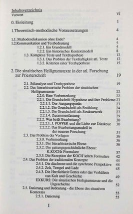 Das Heiligtum und das Gesetz - Studien zur Bedeutung der sinaitischen Heiligtumstexte (Ex 25-40 Lev 8-9).[newline]M7877-02.jpeg