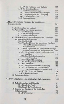 Das Heiligtum und das Gesetz - Studien zur Bedeutung der sinaitischen Heiligtumstexte (Ex 25-40 Lev 8-9).[newline]M7877-04.jpeg