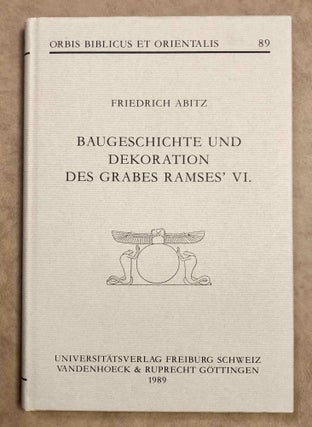 Item #M7878 Baugeschichte und Dekoration des Grabes Ramses' VI. ABITZ Friedrich[newline]M7878-00.jpeg