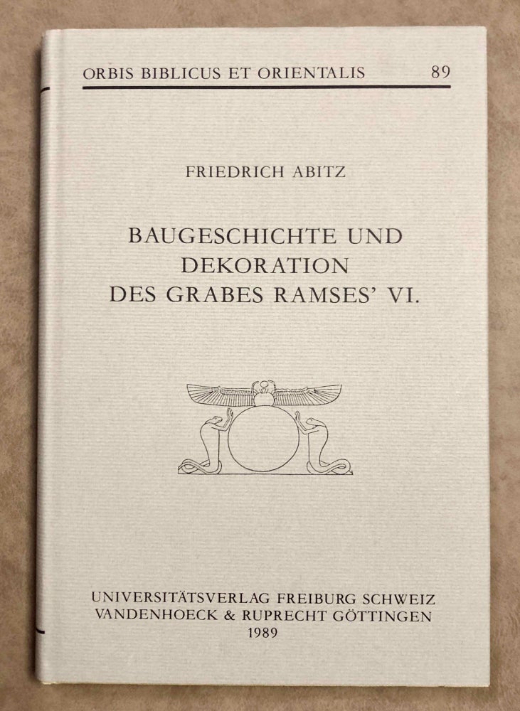 Item #M7878 Baugeschichte und Dekoration des Grabes Ramses' VI. ABITZ Friedrich.[newline]M7878-00.jpeg