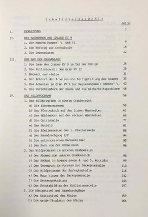 Baugeschichte und Dekoration des Grabes Ramses' VI