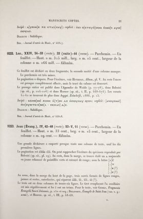 Manuscrits Coptes. Catalogue Général des Antiquités Égyptiennes du Musée du Caire (Nos 9201-9304).[newline]M7880-07.jpeg