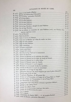 Manuscrits Coptes. Catalogue Général des Antiquités Égyptiennes du Musée du Caire (Nos 9201-9304).