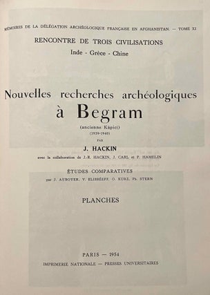 Nouvelles Recherches Archéologiques à Begram (ancienne Kâpicî) (1939-1940). Textes et Planches (complete set)[newline]M7888-13.jpeg