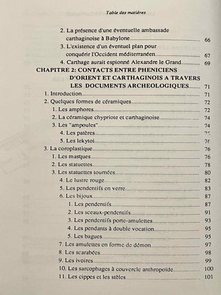 Recherches sur les relations entre l'Orient ph&eacute;nicien et Carthage[newline]M7917a-03.jpeg