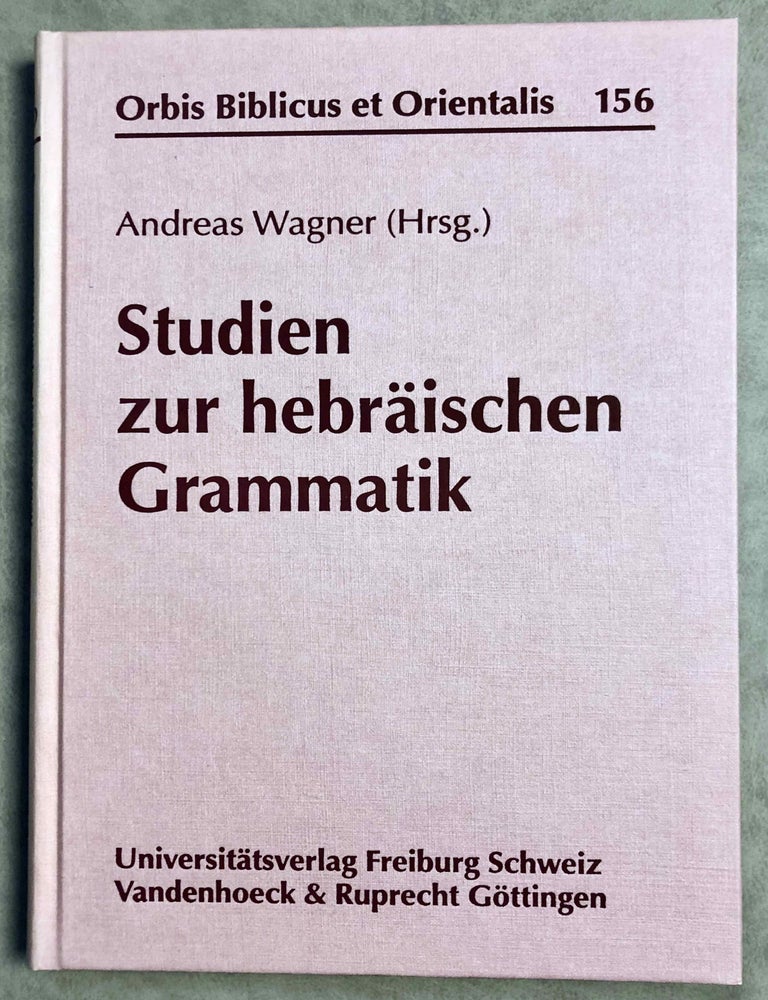 Item #M7938 Studien zur hebr&auml;ischen Grammatik. WAGNER Andreas.