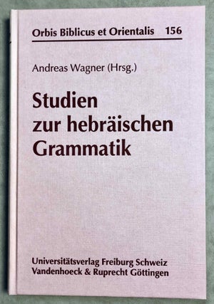 Item #M7938 Studien zur hebräischen Grammatik. WAGNER Andreas[newline]M7938-00.jpeg