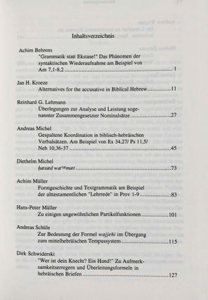 Studien zur hebräischen Grammatik