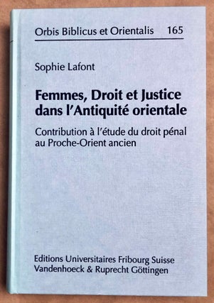 Item #M7947 Femmes, droit et justice dans l'Antiquité orientale. Contribution à l'étude du...[newline]M7947-00.jpeg