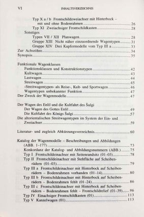 Vorderasiatische Wagentypen. Im Spiegel der Terracottaplastik bis zur Altbabylonischen Zeit.
