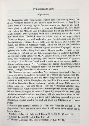 Vorderasiatische Wagentypen. Im Spiegel der Terracottaplastik bis zur Altbabylonischen Zeit.