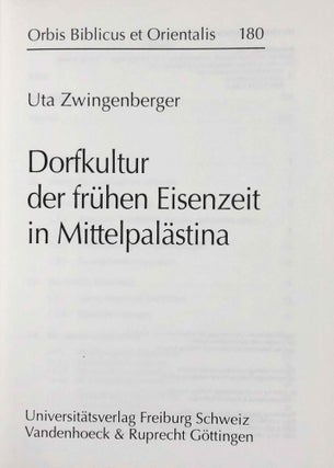 Dorfkultur Der Fruhen Eisenzeit in Mittelpalastina[newline]M7960-01.jpeg
