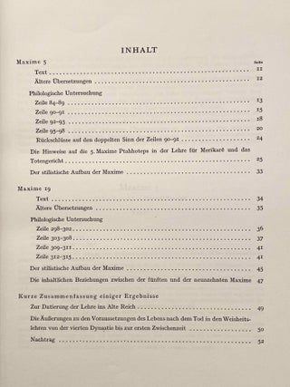 Der Habgierige und die Maat in der Lehre des Ptahhotep