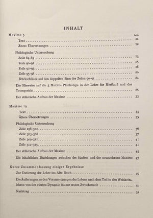 Der Habgierige und die Maat in der Lehre des Ptahhotep