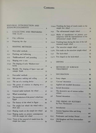 An Introduction to Ancient Egyptian Pottery, Fascicle 1: Techniques and Traditions of Manufacture in the Pottery of Ancient Egypt. Fascicle 2: Ceramic Technology: Clays and Fabrics.