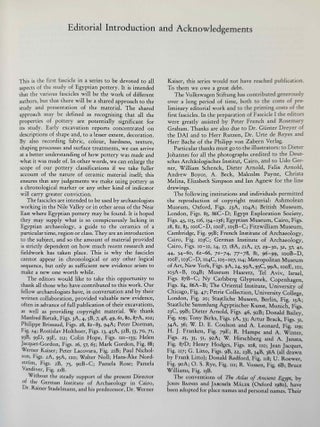 An Introduction to Ancient Egyptian Pottery, Fascicle 1: Techniques and Traditions of Manufacture in the Pottery of Ancient Egypt. Fascicle 2: Ceramic Technology: Clays and Fabrics.