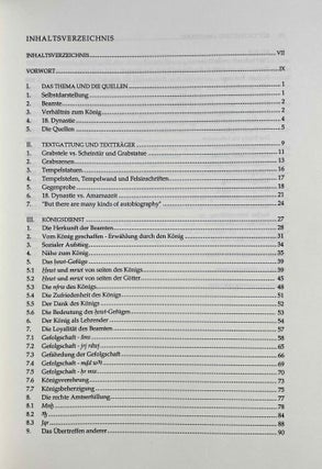 Königsdienst. Zur Selbstdarstellung der Beamten in der 18. Dynastie.