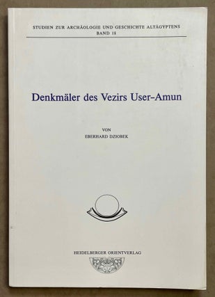 Item #M8019 Denkmäler des Vezirs User-Amun. DZIOBEK Eberhard