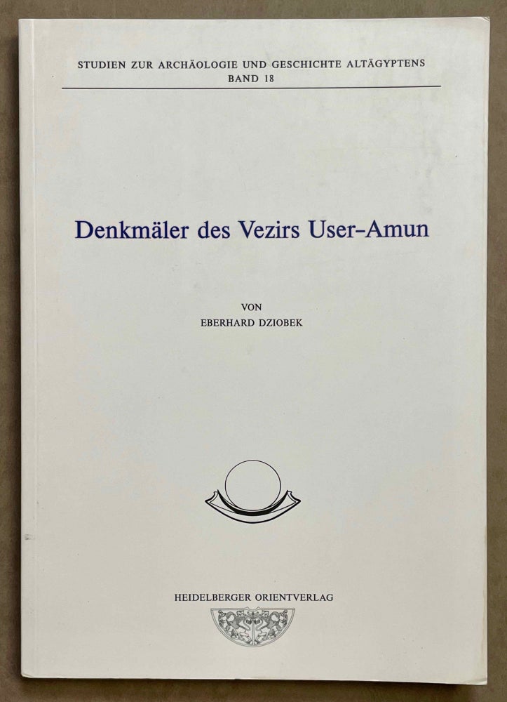 Item #M8019 Denkmäler des Vezirs User-Amun. DZIOBEK Eberhard.[newline]M8019-00.jpeg