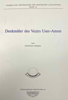 Item #M8019a Denkmäler des Vezirs User-Amun. DZIOBEK Eberhard