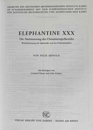 Elephantine XXX. Die Nachnutzung des Chnumtempelbezirks - Wohnbebauung der Spätantike und des Frühmittelalters.[newline]M8048a-01.jpeg