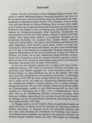 Ana sadi Labnani lu allik. Beiträge zu altorientalischen und mittelmeerischen Kulturen. Festschrift für Wolfgang Röllig.[newline]M8051a-06.jpeg