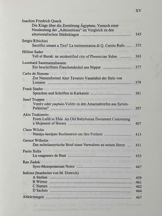 Ana sadi Labnani lu allik. Beiträge zu altorientalischen und mittelmeerischen Kulturen. Festschrift für Wolfgang Röllig.[newline]M8051a-09.jpeg