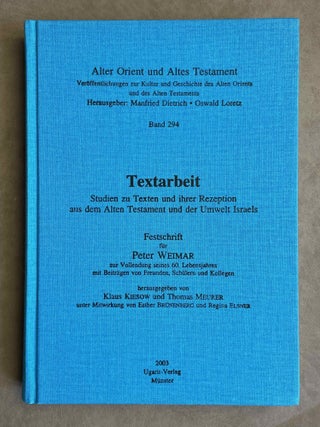 Item #M8052 Textarbeit: Studien zu Texten und ihrer Rezeption aus dem Alten Testament und der...