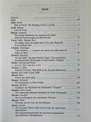 Vom Alten Orient zum Alten Testament: Festschrift für Wolfram Freiherrn von Soden zum 85. Geburtstag am 19. Juni 1993.[newline]M8054-02.jpeg