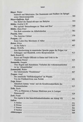 Vom Alten Orient zum Alten Testament: Festschrift für Wolfram Freiherrn von Soden zum 85. Geburtstag am 19. Juni 1993.[newline]M8054-03.jpeg