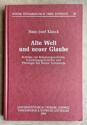 Item #M8056 Alte Welt und neuer Glaube. Beiträge zur Religionsgeschichte, Forschungsgeschichte...[newline]M8056-00.jpeg