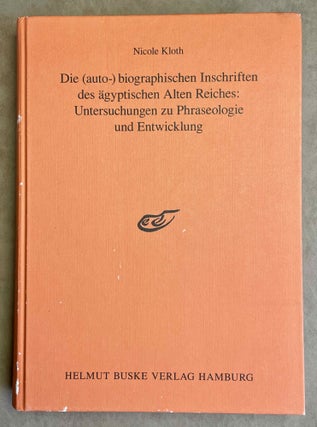 Item #M8060 Die (auto-)biographischen Inschriften des ägyptischen Alten Reiches. Untersuchungen...[newline]M8060-00.jpeg