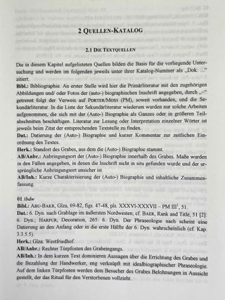 Die (auto-)biographischen Inschriften des ägyptischen Alten Reiches. Untersuchungen zu Phraseologie und Entwicklung.[newline]M8060-10.jpeg