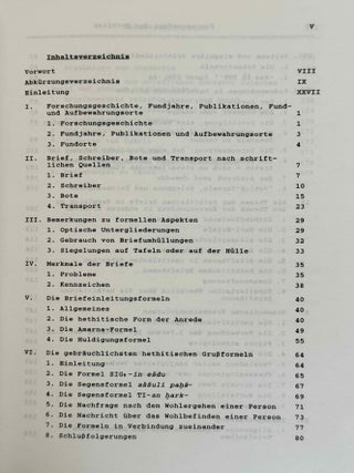 Die Korrespondenz der Hethiter. Teil I: Die Briefe unter ihren kulturellen, sprachlichen und thematischen Gesichtspunkten. Teil II: Die Briefe mit Transkription, &Uuml;bersetzung und Kommentar. (complete set)