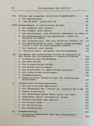 Die Korrespondenz der Hethiter. Teil I: Die Briefe unter ihren kulturellen, sprachlichen und thematischen Gesichtspunkten. Teil II: Die Briefe mit Transkription, &Uuml;bersetzung und Kommentar. (complete set)