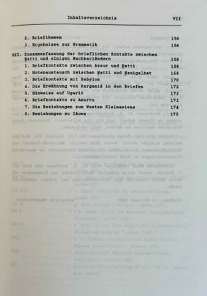 Die Korrespondenz der Hethiter. Teil I: Die Briefe unter ihren kulturellen, sprachlichen und thematischen Gesichtspunkten. Teil II: Die Briefe mit Transkription, Übersetzung und Kommentar. (complete set)