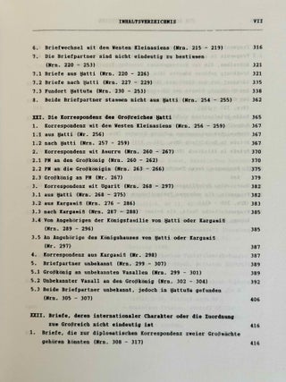Die Korrespondenz der Hethiter. Teil I: Die Briefe unter ihren kulturellen, sprachlichen und thematischen Gesichtspunkten. Teil II: Die Briefe mit Transkription, &Uuml;bersetzung und Kommentar. (complete set)