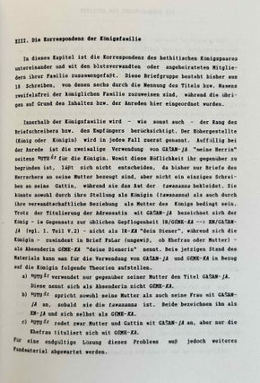 Die Korrespondenz der Hethiter. Teil I: Die Briefe unter ihren kulturellen, sprachlichen und thematischen Gesichtspunkten. Teil II: Die Briefe mit Transkription, Übersetzung und Kommentar. (complete set)