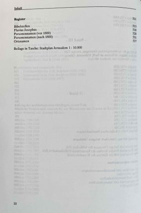 Jerusalem. Grundzüge der Baugeschichte vom Chalkolithikum bis zur Frühzeit der osmanischen Herrschaft. 3 volumes (complete set)